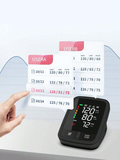 Rechargeable Arm Blood Pressure Monitor – Digital LED, Adult Cuff 22-32cm