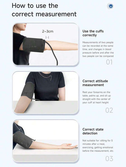 Rechargeable Arm Blood Pressure Monitor – Digital LED, Adult Cuff 22-32cm