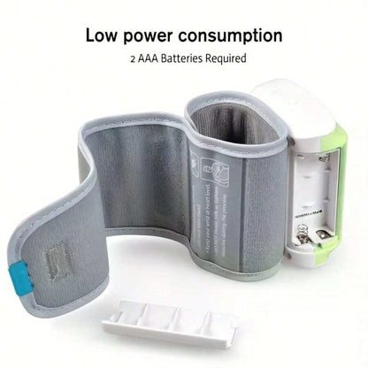 Digital Wrist Blood Pressure Monitor – LCD Screen, Voice, Portable Case