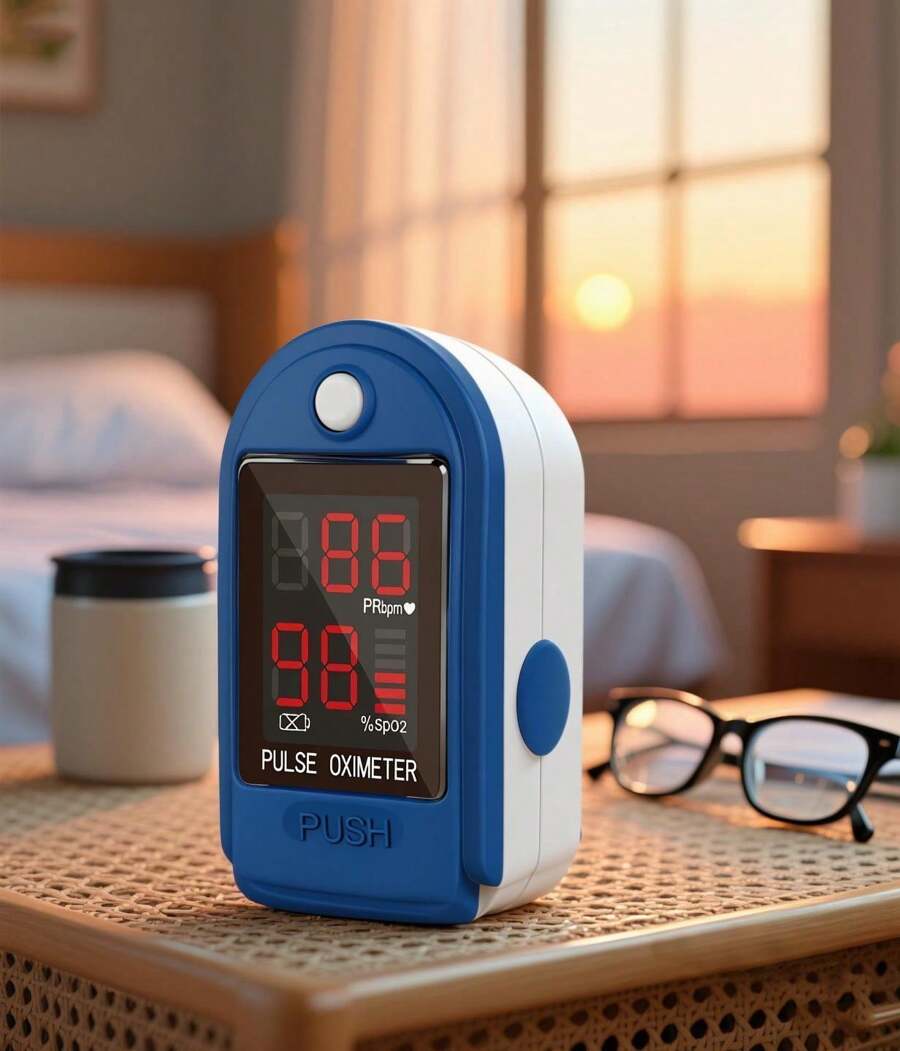 🔥Fingertip Pulse Oximeter – Portable SpO2 & O2 Monitor