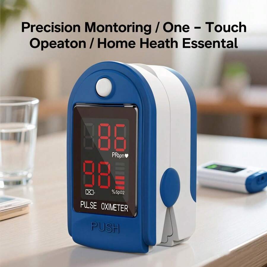 🔥Fingertip Pulse Oximeter – Portable SpO2 & O2 Monitor